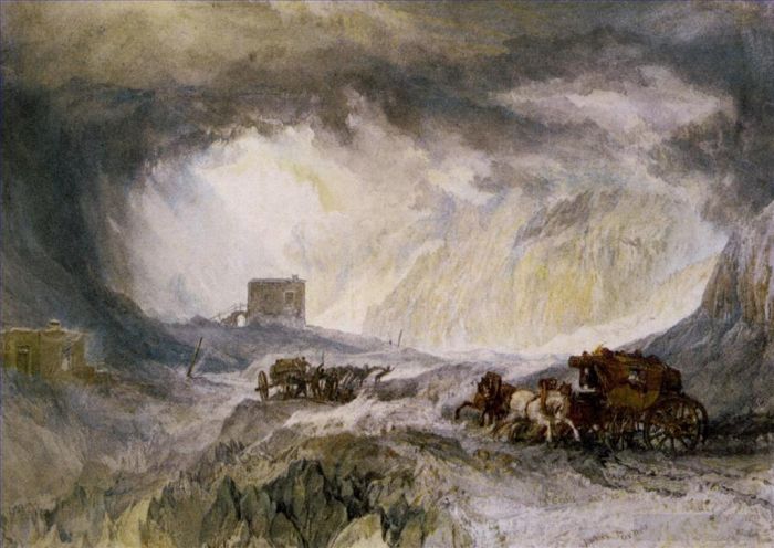 Joseph Mallord William Turner Oil Painting - Passage of Mount Cenis