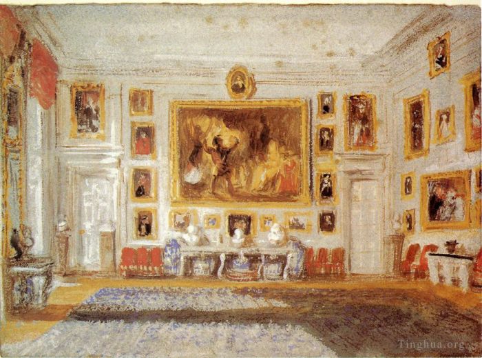 Joseph Mallord William Turner Oil Painting - Petworth the Drawing room