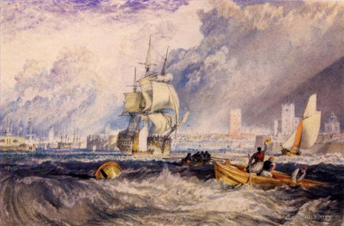 Joseph Mallord William Turner Oil Painting - Portsmouth