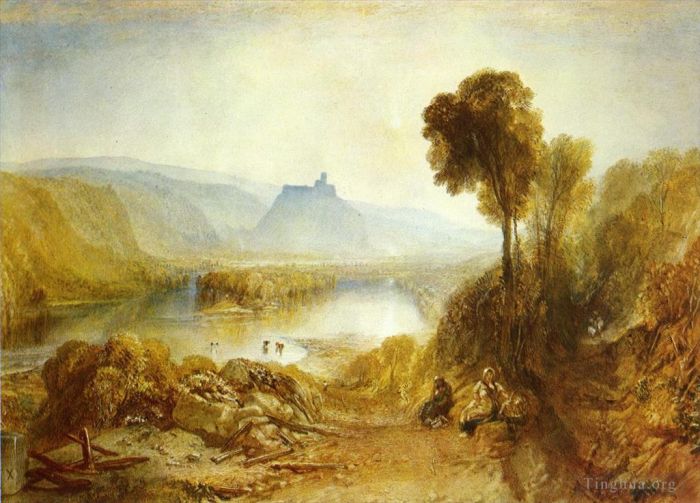 Joseph Mallord William Turner Oil Painting - Prudhoe Castle Northumberland