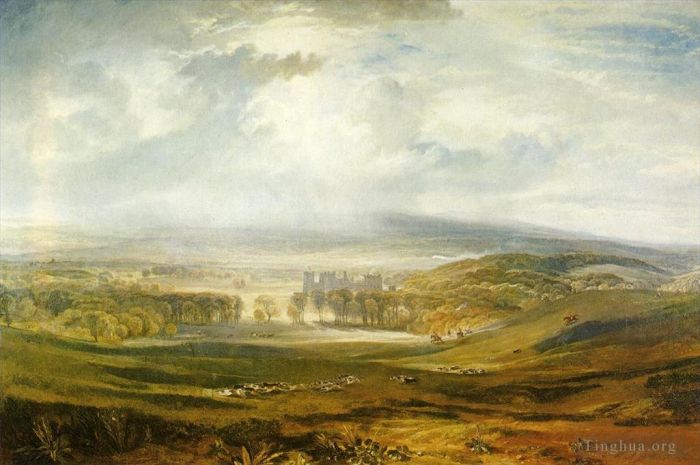 Joseph Mallord William Turner Oil Painting - Raby Castle the Seat of the Earl of Darlington