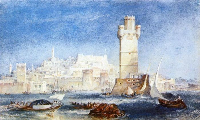 Joseph Mallord William Turner Oil Painting - Rhodes