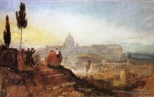Artist Joseph Mallord William Turner's Work - Rome St Peters from the Villa Barberini