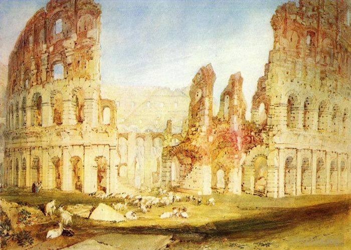 Joseph Mallord William Turner Oil Painting - Rome The Colosseum