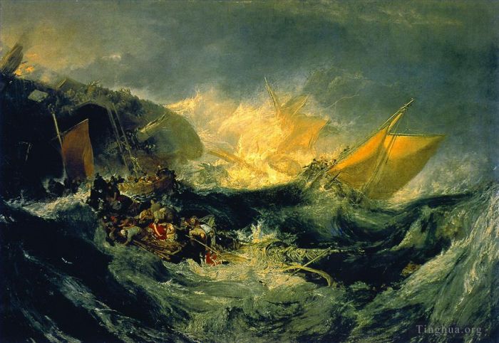 Joseph Mallord William Turner Oil Painting - Shipwreck Turner