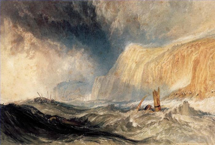 Joseph Mallord William Turner Oil Painting - Shipwreck off Hastings Turner
