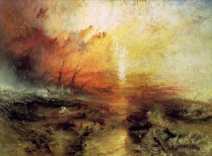 Artist Joseph Mallord William Turner's Work - Slavers throwing overboard the death and dying