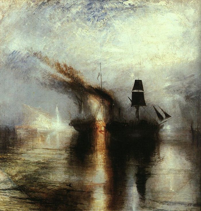 Joseph Mallord William Turner Oil Painting - Peace Burial at Sea