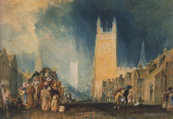 Joseph Mallord William Turner Oil Painting - Stamford Lincolnshire