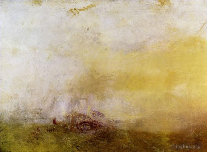 Joseph Mallord William Turner Oil Painting - Sunrise with Sea Monsters Turner