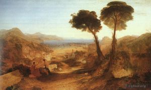 Artist Joseph Mallord William Turner's Work - The Bay of Baiae with Apollo and the Sibyl