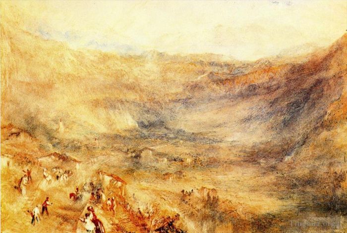 Joseph Mallord William Turner Oil Painting - The Brunig Pass from Meringen