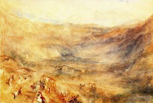 Artist Joseph Mallord William Turner's Work - The Brunig Pass from Meringen