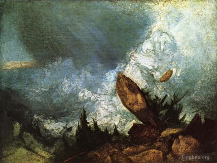 Joseph Mallord William Turner Oil Painting - The Fall of an Avalanche in the Grisons