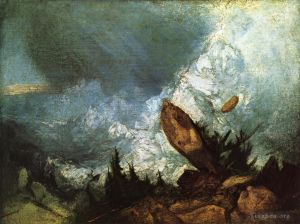 Artist Joseph Mallord William Turner's Work - The Fall of an Avalanche in the Grisons