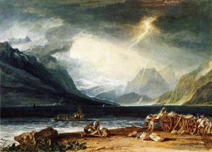 Artist Joseph Mallord William Turner's Work - The Lake of Thun Switzerland
