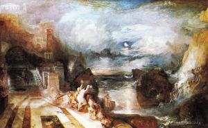 Artist Joseph Mallord William Turner's Work - The Parting of Hero and Leander from the Greek of Musaeus