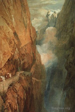 Artist Joseph Mallord William Turner's Work - The Passage of the St Gothard 1804