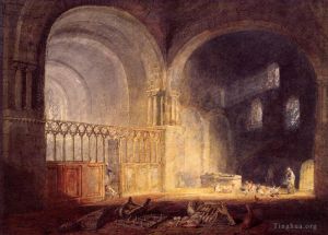 Artist Joseph Mallord William Turner's Work - Transept of Ewenny Prijory Glamorganshire
