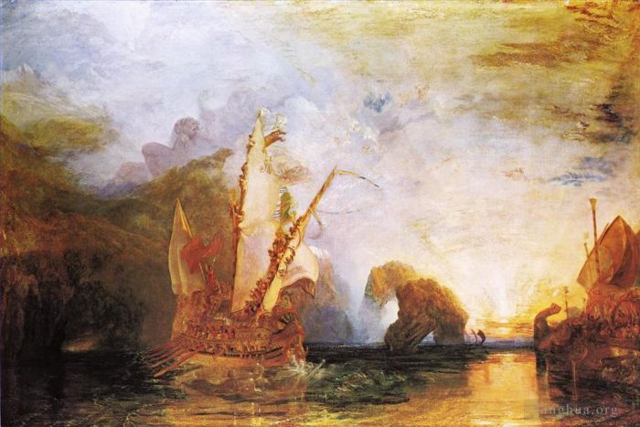 Joseph Mallord William Turner Oil Painting - Ulysses Deriding Polyphemus Homers Odyssey
