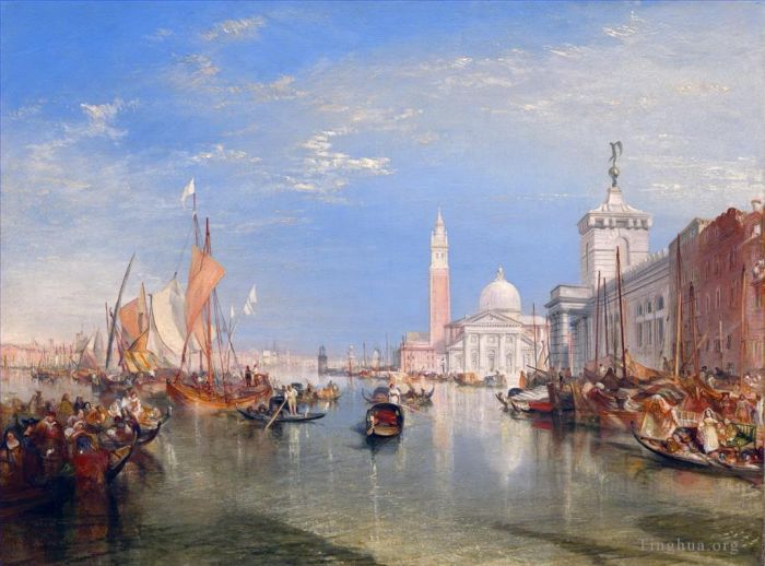 Joseph Mallord William Turner Oil Painting - Venice The Dogana and San Giorgio Maggiore Turner