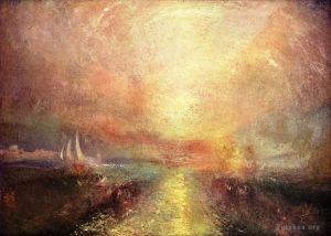 Artist Joseph Mallord William Turner's Work - Yacht Approaching the Coast Turner