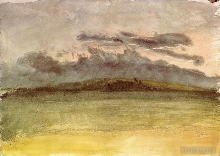 Joseph Mallord William Turner Various Paintings - Storm Clouds Sunset Turner