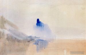 Artist Joseph Mallord William Turner's Work - Study Of A Castle By A Lake