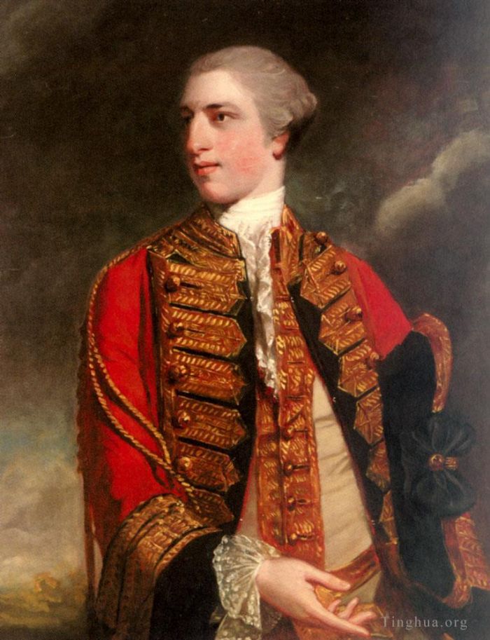 Sir Joshua Reynolds Oil Painting - Portrait Of Charles Fitzroy