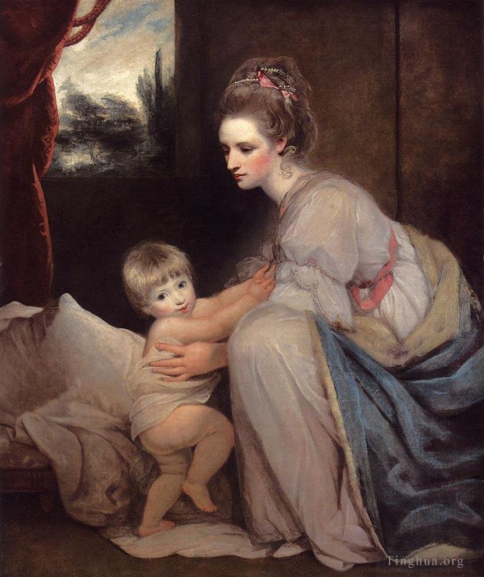 Sir Joshua Reynolds Oil Painting - Portrait Of The Hon Mrs William Beresford