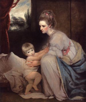 Artist Sir Joshua Reynolds's Work - Portrait Of The Hon Mrs William Beresford