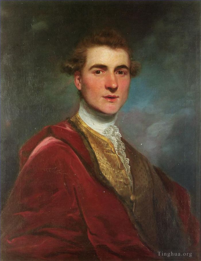 Sir Joshua Reynolds Oil Painting - Portrait of Charles Hamilton