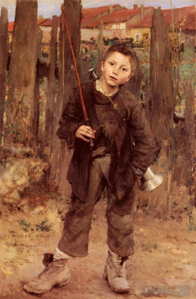 Jules Bastien-Lepage Oil Painting - Pas Meche Nothing Diong