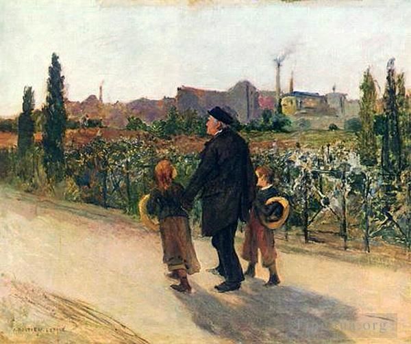 Jules Bastien-Lepage Oil Painting - All souls day