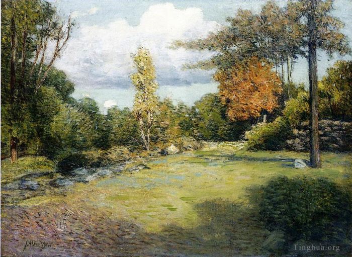 Julian Alden Weir Oil Painting - Autumn Days