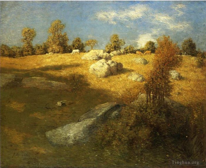 Julian Alden Weir Oil Painting - Upland Pasture