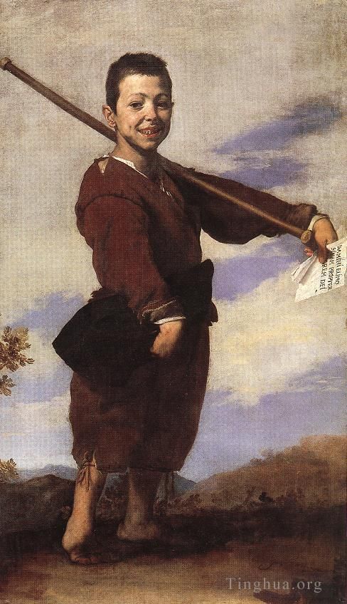 Giuseppe Ribera Oil Painting - Clubfooted Boy