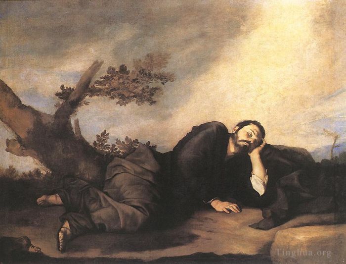 Giuseppe Ribera Oil Painting - Jacobs Dream