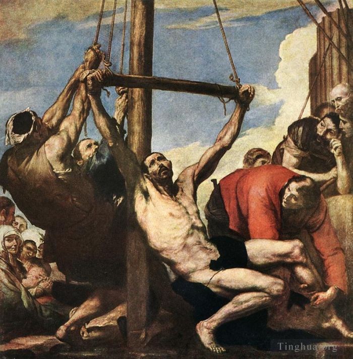 Giuseppe Ribera Oil Painting - Martyrdom of St Bartholomew