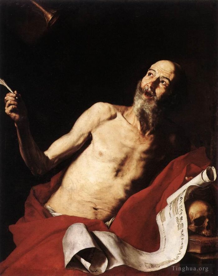 Giuseppe Ribera Oil Painting - St Jerome