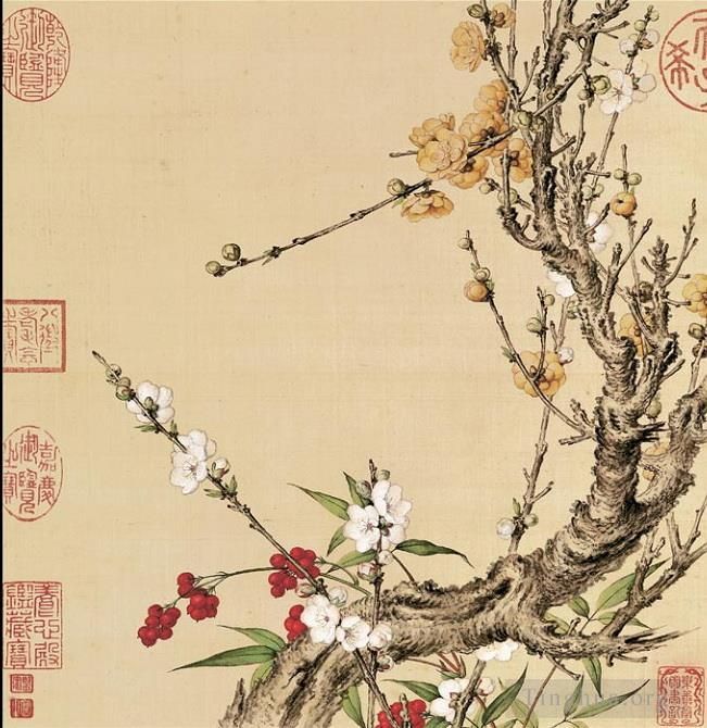 Giuseppe Castiglione Chinese Painting - Plum blossom