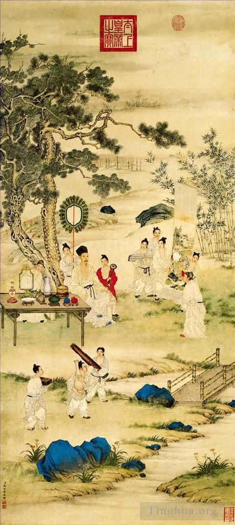 Giuseppe Castiglione Chinese Painting - Watch painting