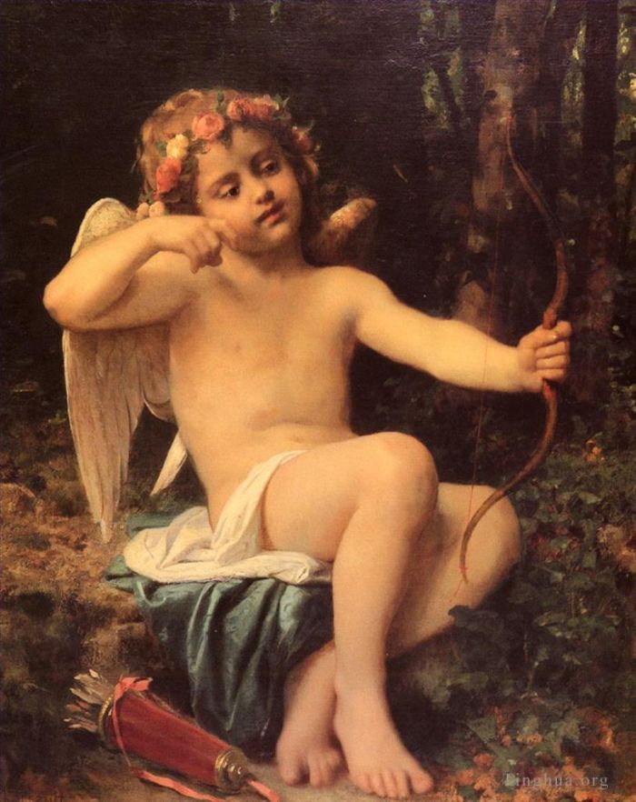 Leon-Jean-Bazille Perrault Oil Painting - Cupids Arrows angel