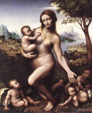 Artist Leonardo da Vinci's Work - Leda 1530