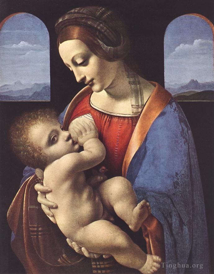 Leonardo da Vinci Oil Painting - Madonna Litta