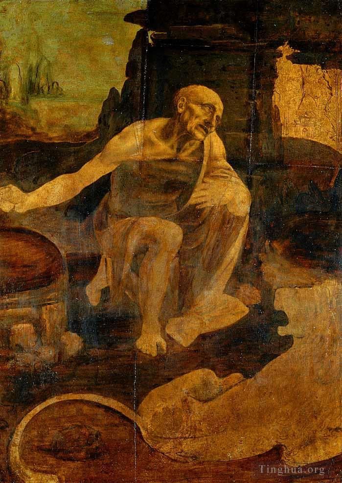 Leonardo da Vinci Oil Painting - Saint Jerome
