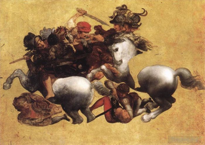 Leonardo da Vinci Various Paintings - Battle of Anghiari Tavola Doria