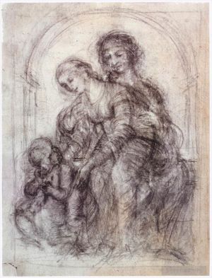 Artist Leonardo da Vinci's Work - Design for St Anne