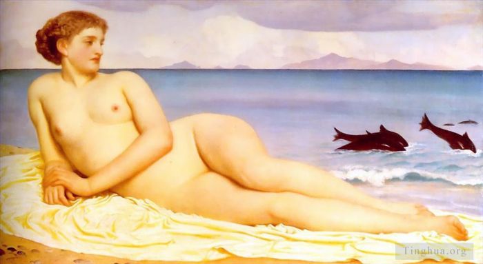 Frederic Leighton Oil Painting - Actaea the Nymph of the Shore 1868