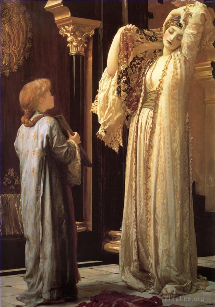 Frederic Leighton Oil Painting - Light of the Harem